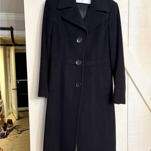 DKNY Classic Black Trench Coat